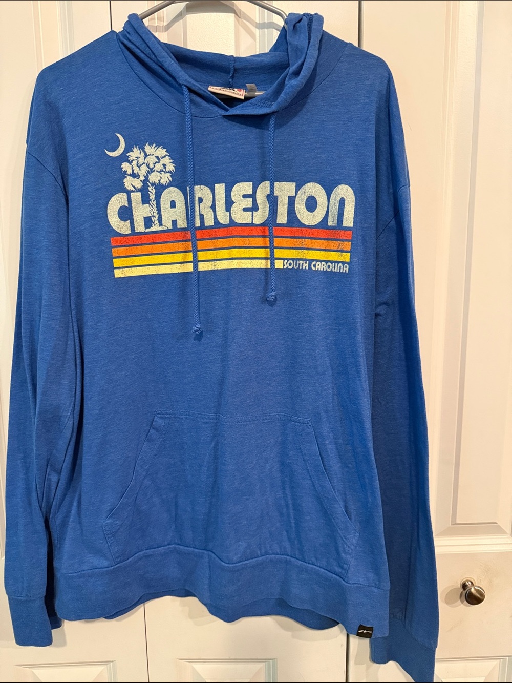 Men's Charleston Graphic Zip-Up Hoodie - Blue
